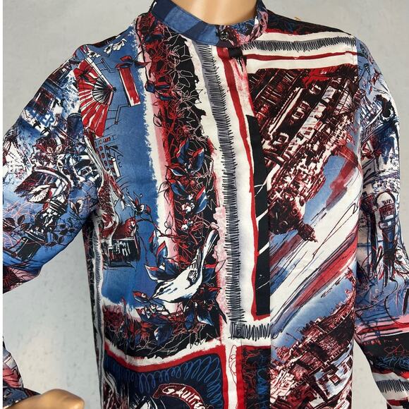 Jean Paul Gaultier September Premieres Dress Mandarin Collar Size 40 - Picture 2 of 13